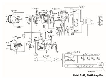 Rickenbacker B16AD schematic circuit diagram