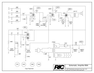 Rickenbacker B9A schematic circuit diagram