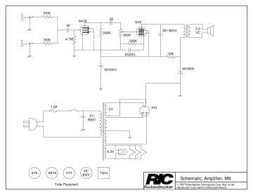 Rickenbacker M8 schematic circuit diagram