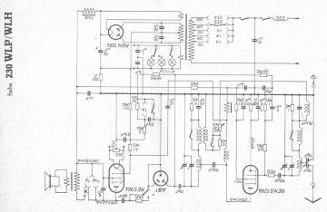 SABA 230WLP schematic circuit diagram