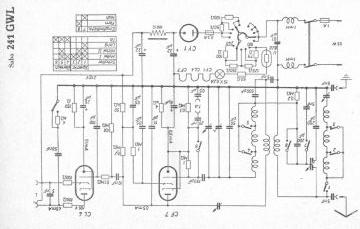 SABA 241GWL schematic circuit diagram
