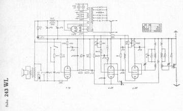 SABA 243WL schematic circuit diagram