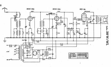 SABA 310W schematic circuit diagram