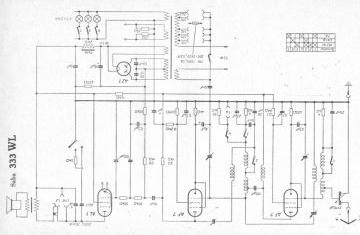 SABA 333WL schematic circuit diagram