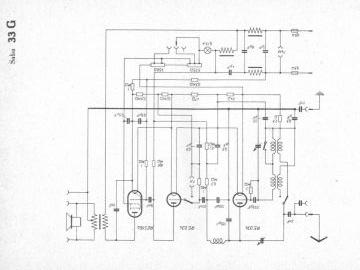 SABA 33G schematic circuit diagram