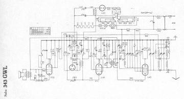 SABA 343GWL schematic circuit diagram