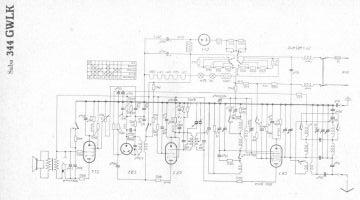 SABA 344GWLK schematic circuit diagram