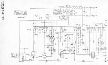 SABA 347GWL schematic circuit diagram