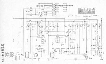 SABA 348WLK schematic circuit diagram