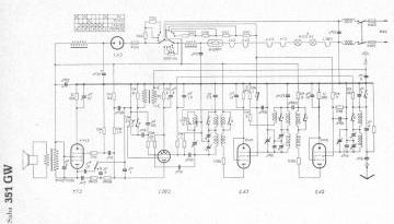 SABA 351GW schematic circuit diagram