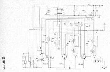 SABA 35G schematic circuit diagram