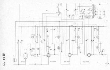 SABA 41W schematic circuit diagram