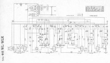 SABA 441WLK schematic circuit diagram