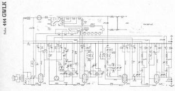 SABA 444GWLK schematic circuit diagram