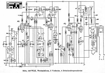 SABA 446WLK schematic circuit diagram