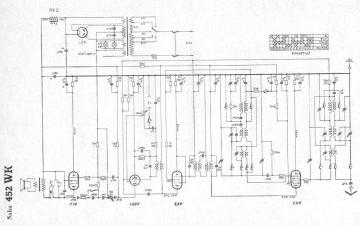 SABA 452WK schematic circuit diagram