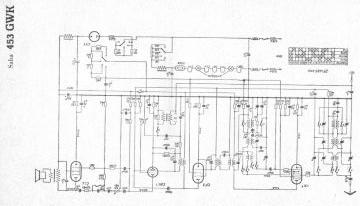 SABA 453GWK schematic circuit diagram