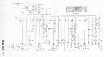SABA 455WK schematic circuit diagram