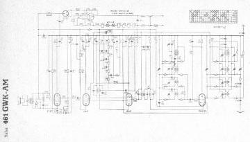 SABA 461GWK schematic circuit diagram