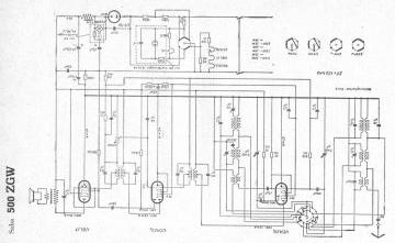 SABA 500ZGW schematic circuit diagram