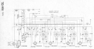SABA 520GL schematic circuit diagram