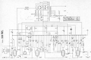 SABA 530WL schematic circuit diagram