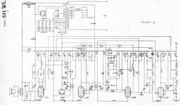 SABA 531WL schematic circuit diagram