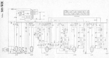 SABA 581WK schematic circuit diagram