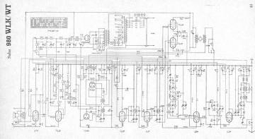 SABA 980WLK schematic circuit diagram