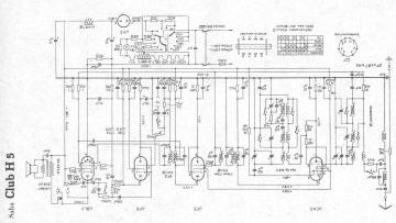 SABA H9 schematic circuit diagram
