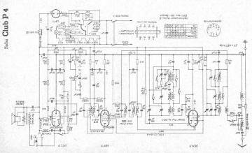 SABA P4 schematic circuit diagram