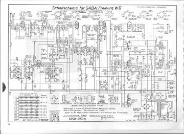 SABA Freiburg schematic circuit diagram