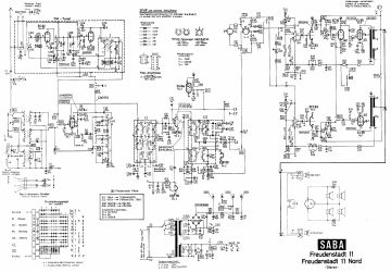 SABA 11 schematic circuit diagram