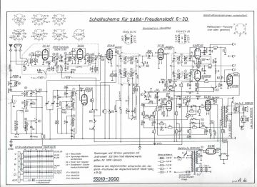 SABA 6 schematic circuit diagram