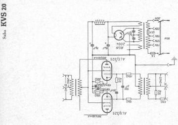 SABA KVS20 schematic circuit diagram