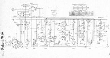 SABA Rekord schematic circuit diagram