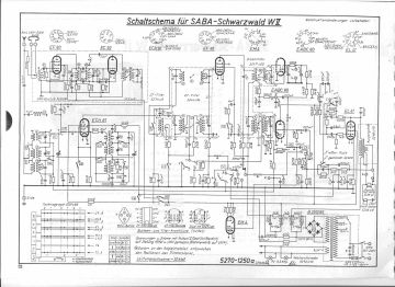 SABA W2 schematic circuit diagram
