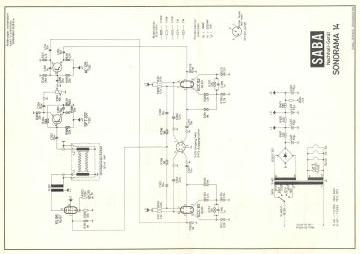 SABA Sonorama schematic circuit diagram