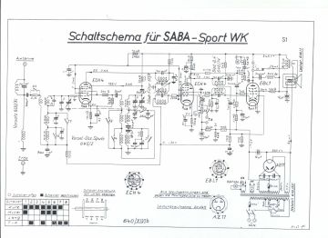 SABA Sport schematic circuit diagram