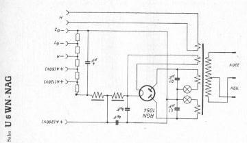 SABA U6NAG schematic circuit diagram