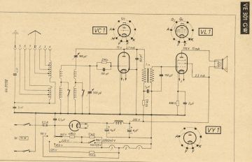 SABA VE301GW schematic circuit diagram
