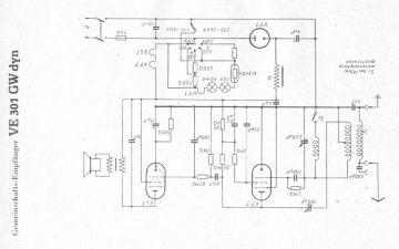 SABA VE301GWdyn schematic circuit diagram