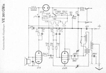 SABA VE301GWn schematic circuit diagram