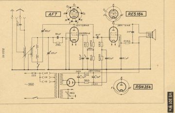 SABA VE301WN schematic circuit diagram