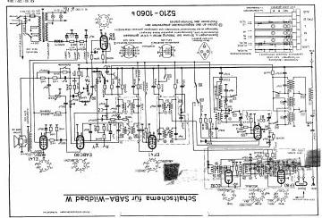 SABA Wildbad schematic circuit diagram