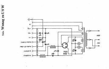 SABA U6W schematic circuit diagram