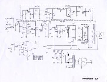Sano 160R schematic circuit diagram