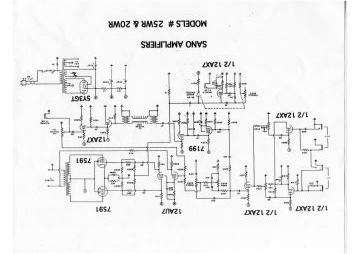 Sano 25WR schematic circuit diagram