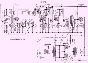 Sanyo 6L08 schematic circuit diagram