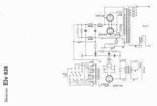Siemens ELV826 schematic circuit diagram